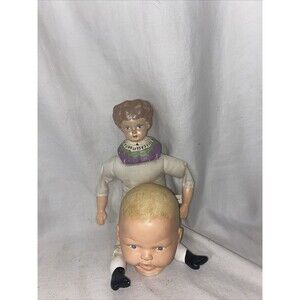 Vintage Looking Halloween doll doll parts porcelain haunted decoration Spooky